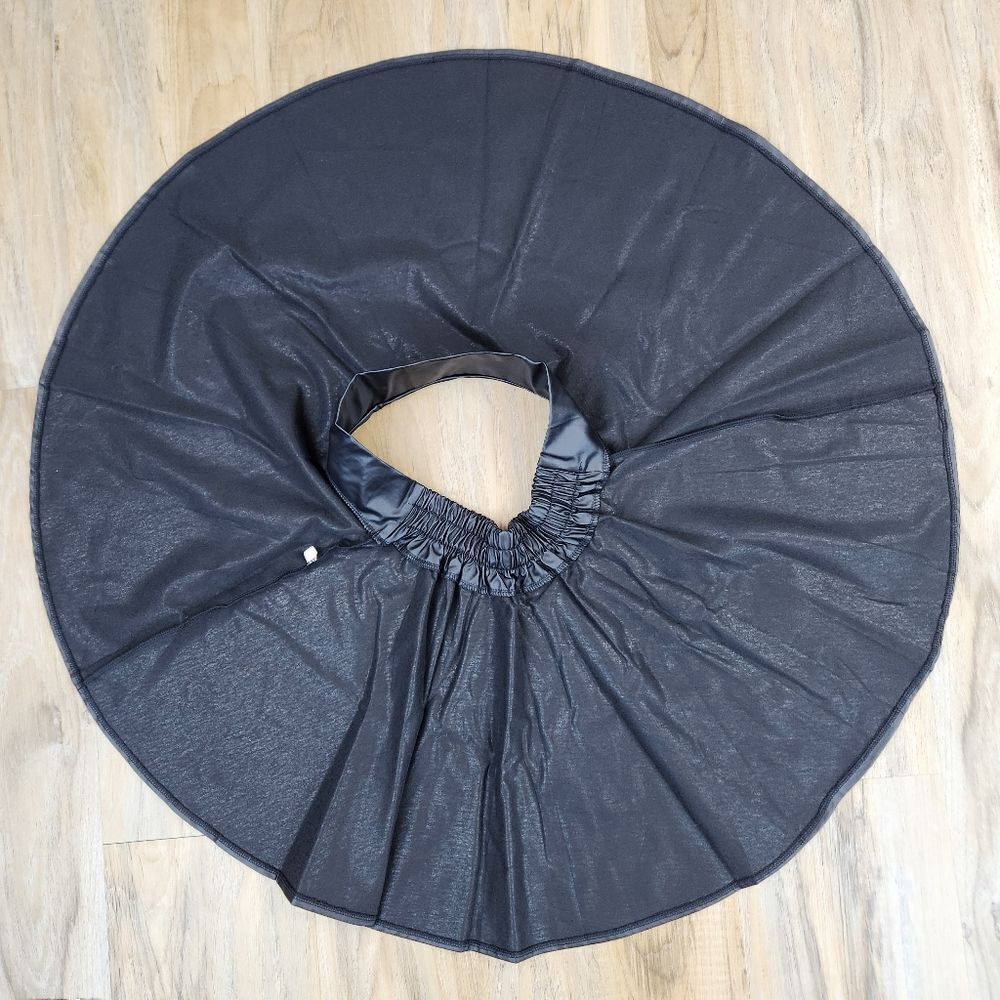 🔹️Black Faux Leather Skater Mini Skirt Medium - Picture 7 of 12